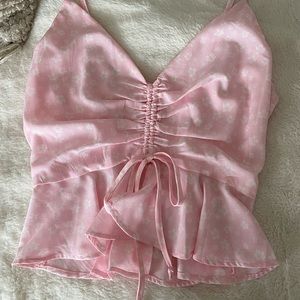 La hearts floral tank